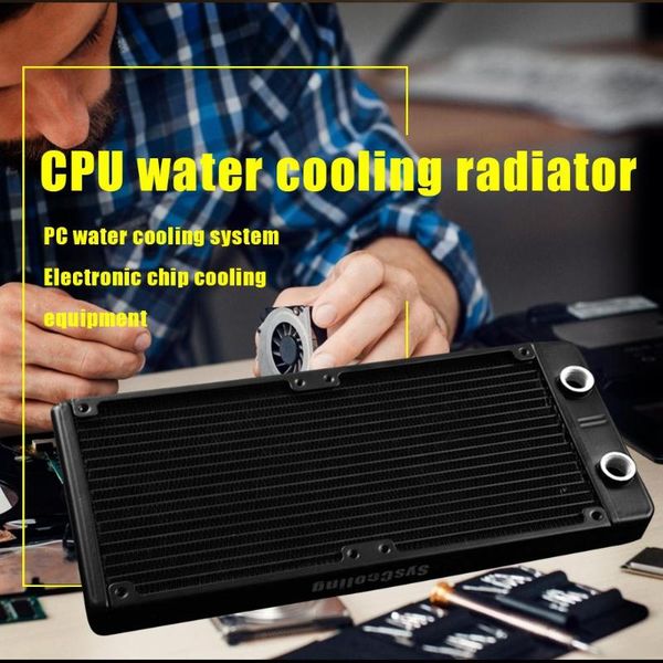 

fans & coolings as240-t aluminum cpu water-cooled radiator heatsink exchanger environmental protection 120 mm 20 tubes computer chip