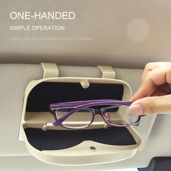 

car organizer auto eyeglasses clip glasses cases sun visor sunglasses holder e7ca