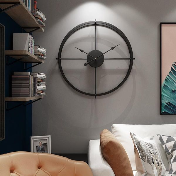 

wall clocks nordic minimalist clock silent large classic modern design office relogio parede digital home decoration ac50al