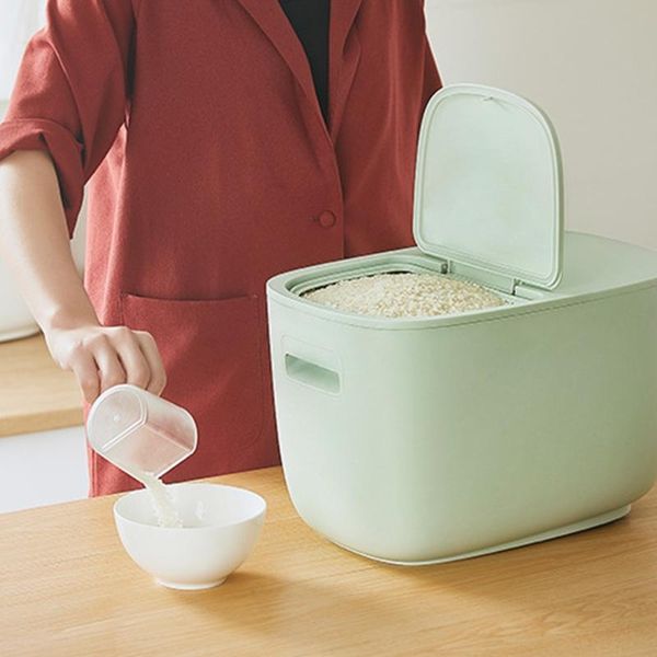 

moisture-proof thickened flour storage rice jar reusable large capacity airtight holder grain flour container with lid stor