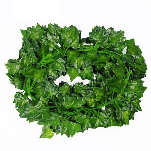 

10pc artificial ivy leaf garland fake green leaf ivy vine artificial plant wall hanging garland wedding party home decor garden