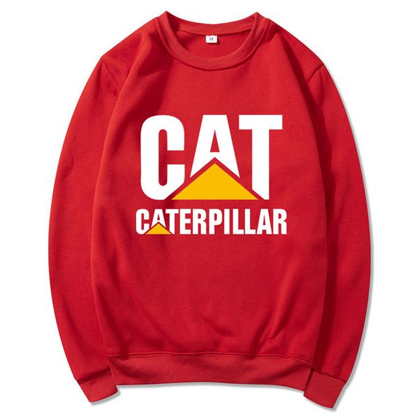 

2021 new round neck hoodie men sweatshirt cat print men autumn winter long sleeve streetwear pullover male ot12, Black