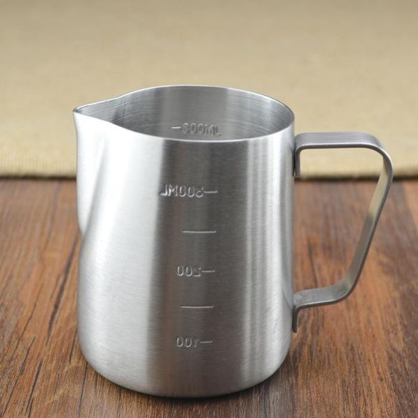 

camp kitchen stainless steel milk jug with scale /stainless pitcher/milk jar 600ml