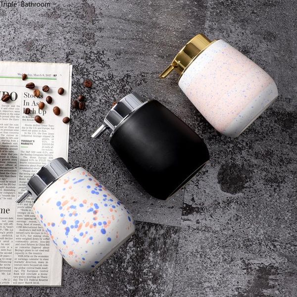

liquid soap dispenser nordic hand sanitzer holder ceramic restroom shower gel shampoo dispensing bottle container wristband decoration