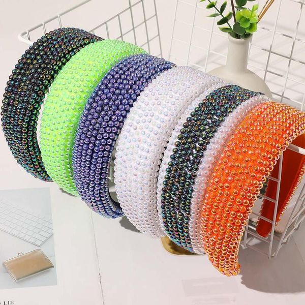

women gorgeous crystal padded baroque headbands luxury crystal hairbands rhinestone tiara bridal wedding party favors
