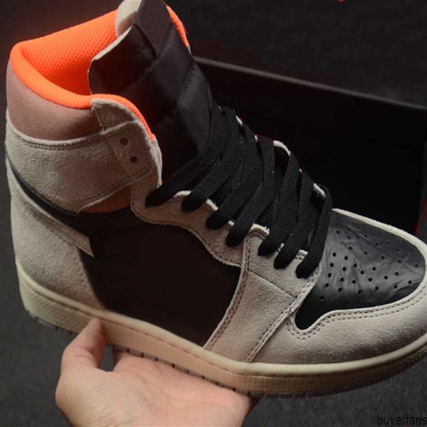 

2021 jumpman 1 men women basketball shoes high og suede leather neutral grey banned bred toe chicago luxury designersa30