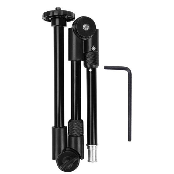 

s-095 3 section adjustable ic arm articulated camera universal extension bracket with 1/4 inch 3/8 inch thread