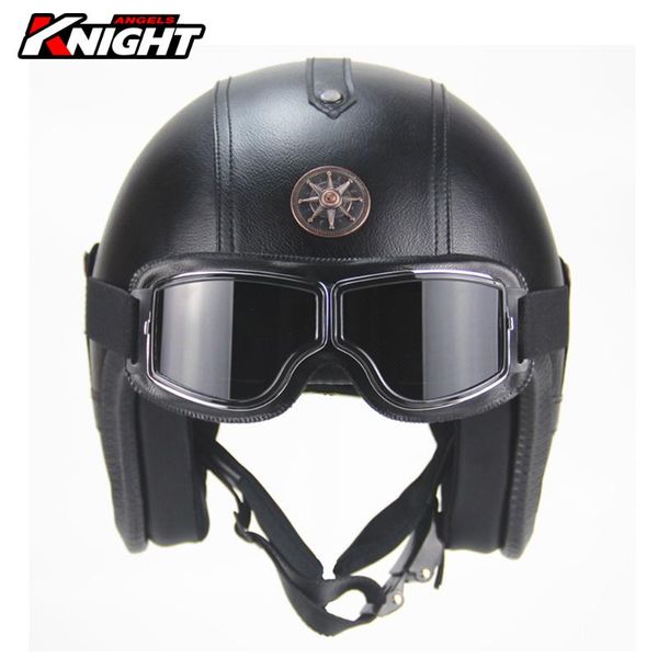 

motorcycle helmets motocross casco moto retro half helmet accessories sunglasses 3/4 open face vintage motorbike