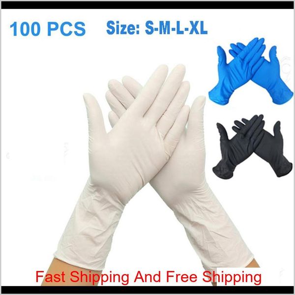

100pcs disposable gloves nitrile rubber gloves latex for home food laboratory cleaning rubber gloves multifunctional qylmjd pthome