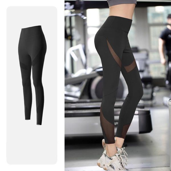 

elastic high waist mesh black gray purple blue fitness yoga pants for women push up breathable sports running workout trousers outfit