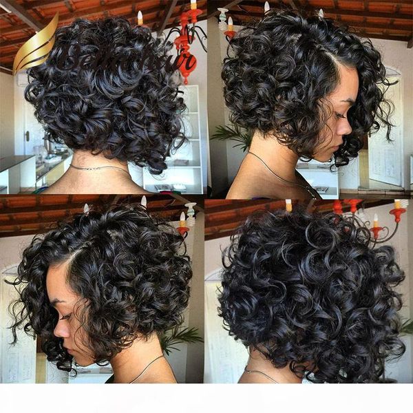 

short bob cut full lace wig human hair long bob with side part lace front wigs for black women bella hair