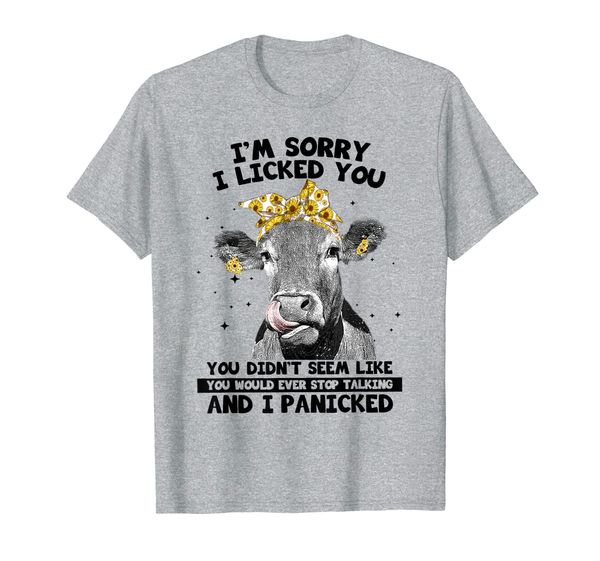 

i'm sorry i licked you heifer shirt funny cow t-shirt, White;black
