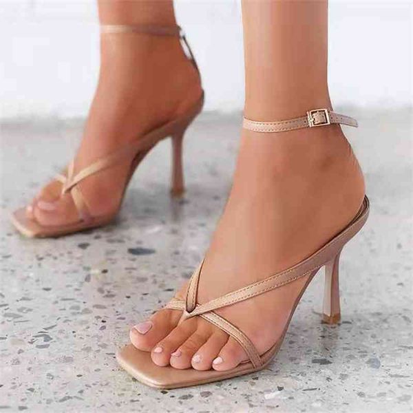 

dress shoes summer bombs fashion women's slippers, thin shoes, high heels, slip on the toe of square foot, sandals, lady v4eb, Black