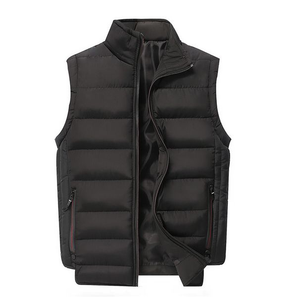 

autumn and winter down cotton vest for young men, Black;white
