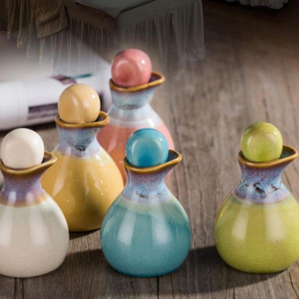 

storage bottles & jars 1pc 60ml ceramic empty container fragrance essential oil bottle