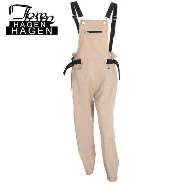 

women's jumpsuits & rompers jumpsuit high waistnarrow leg pants fashion sleeveless playsuit one piece romper long trousers costume over, Black;white