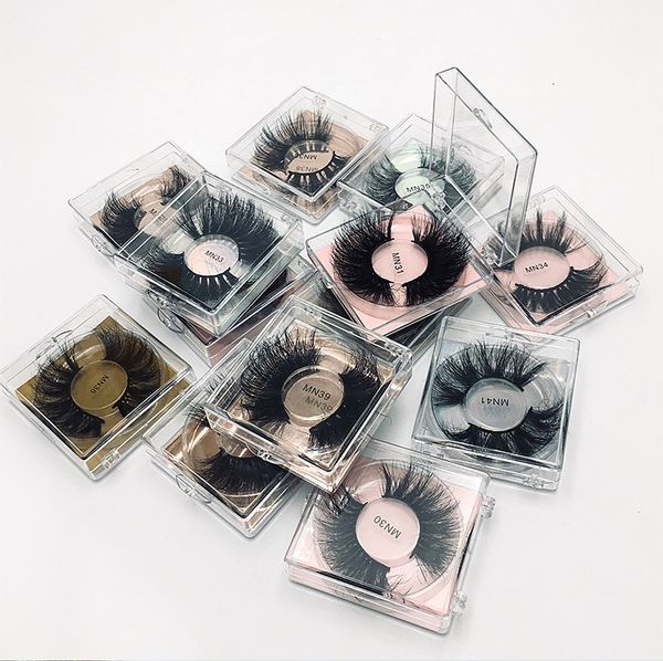 

handmade crisscross curly 8d mink lashes thick long 25-27mm false eyelashes extensions soft & vivid easy to wear 13 models available dhl