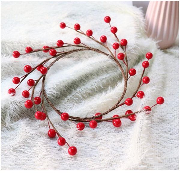 

1pcs bridal wedding headdress decorative flowers wreaths artificial plants christmas fruit home accessories scrapbooking qyluzm