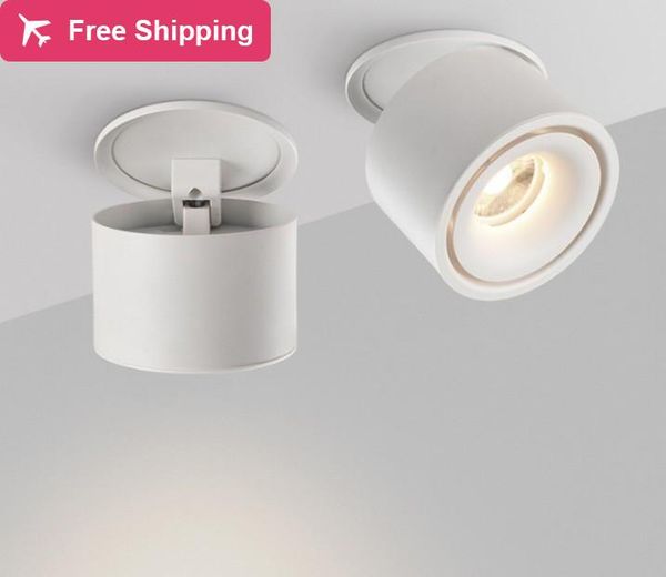 

ceiling lights 10pc 360 degree rotatable dimmable downlight 7w 10w 12w 15w led spot light for kitchen living room aisle