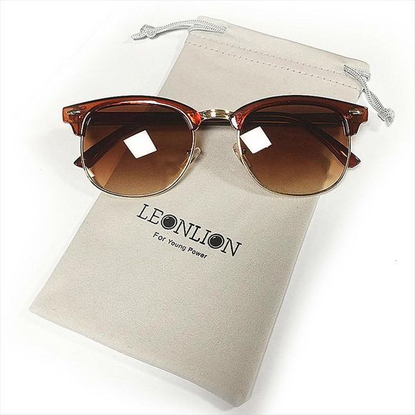 

100% polarized vintage semi rimless brand designer sunglasses women men classic oculos de sol gafas retro sun glasses, White;black