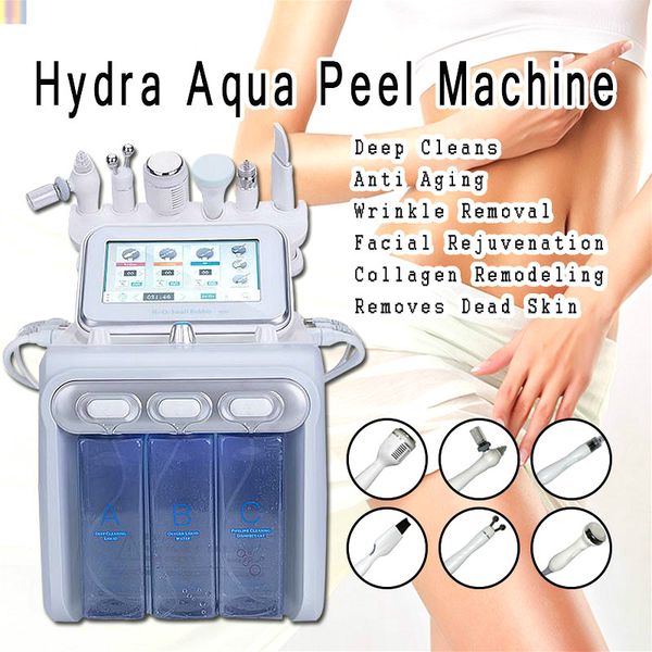

6 in 1 hydra facial machine rf skin rejuvenaiton microdermabrasion hydro dermabrasion bio-lifting wrinkle removal hydrafacial spa in#093