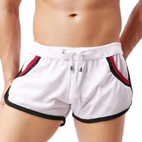 

men's shorts sports pants fashion comfortable casual summer thin boxer, White;black