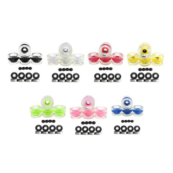 

skateboarding 4pcs/set 70mm light up flash skateboard longboard wheels 78a w/bearing core