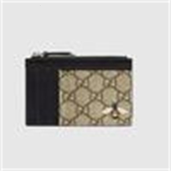 

purse card wallet brand mini canvas designer holder bumbags long luxury chain wallets 597555 clutches evening pouches bee belt print bags nm, Black;red