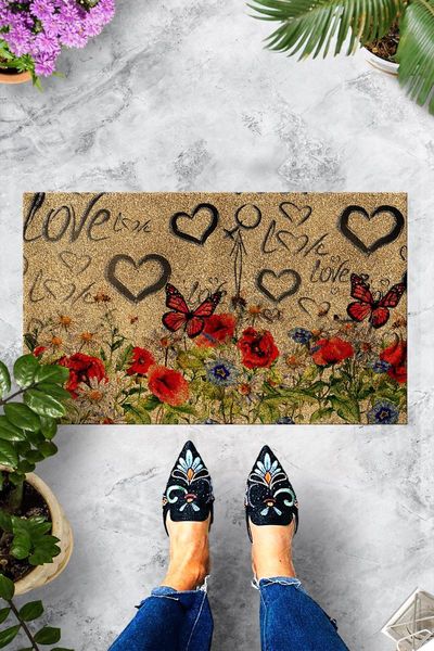 

carpets love door mat bedroom kitchen bath floor mats home entrance multipurpose doormat non-slip 45*70cm