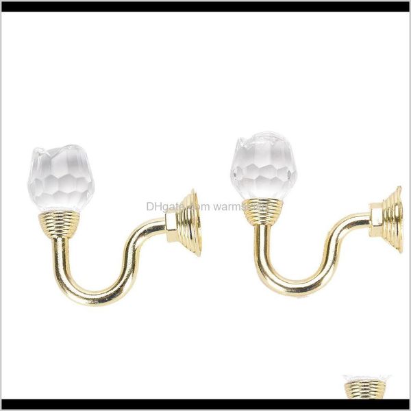 

2pcs/set large metal crystal ball curtain hooks tassel wall tie back hanger holder curtain hanging tools ezhyc yjpmf