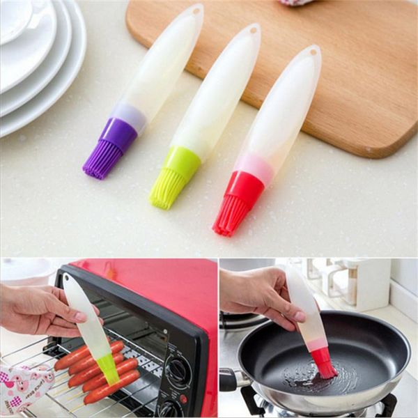 

tools & accessories 1pc kitchen silicone oil brush basting brushes cake butter bread pastry gadgets