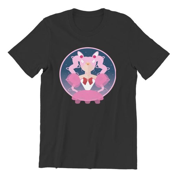 

men's t-shirts t-shirt chibi moon princess 100% cotton plus size clothing 135981, White;black