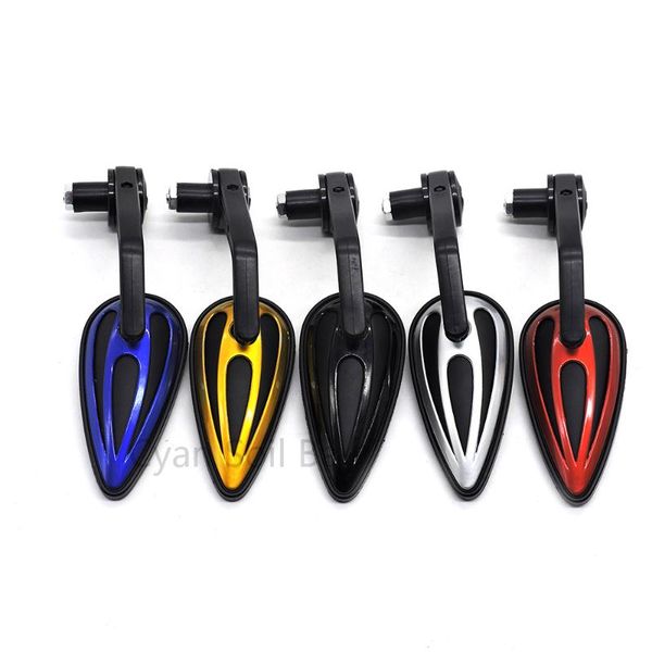 

motorcycle mirrors 5 colors plastic handlebar bar end side mirror universal scooter e-bike rearview