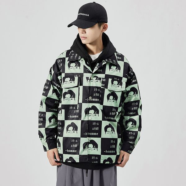 

2021 new janpan style bigger pocket black spring autumn jacket men's streetwear clothes plus asian oversize m-5xl upm9, Black;brown