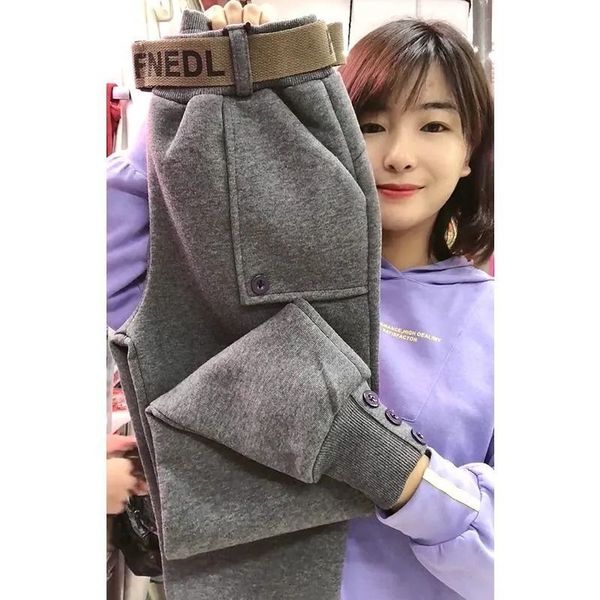 

women's pants & capris single/velo casual size big-loose 100kg women's sport pants in harlan 76ug, Black;white