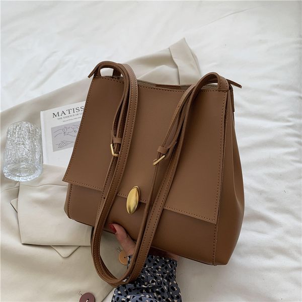 

hbp female autumn 2021 new fashion foreign ladies ocean bag retro shoulder diagonal bags all-match simple women bucket package cross body