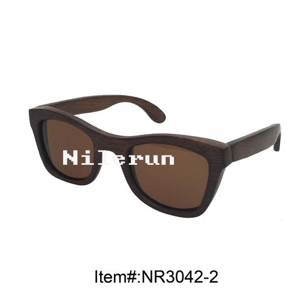 

sunglasses men women brown bamboo, White;black