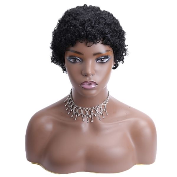 

curly wig short, Black