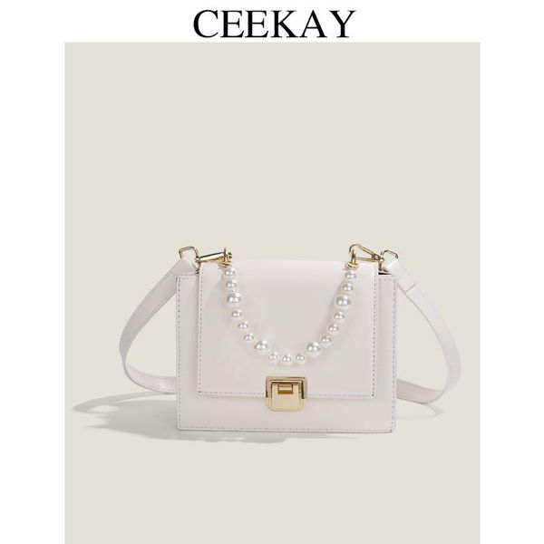 

evening bags pearl elegant armpit sling handbags solid color women pu leather purple shoulder simple messenger for