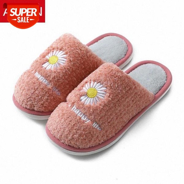 

asifn cotton slippers female autumn winter home indoor soft bottom non-slip couples home warm four seasons floor slippers #1f5h, Black