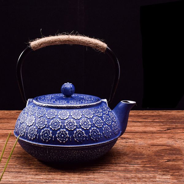 Высококачественный чугунный чайник индукционная плита чайник с тремя чайным горшком улун чай кофеварка удобный офисный горшок 1.2L