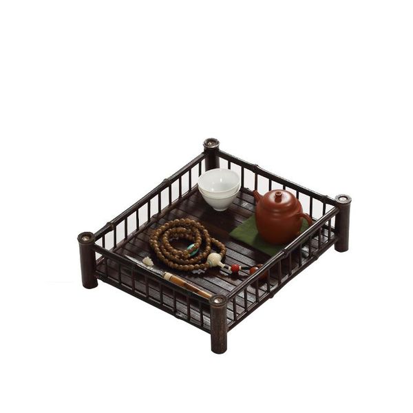 

kitchen storage & organization bamboo tray tea basket cup holder japanese-style display rack teahouse hollow