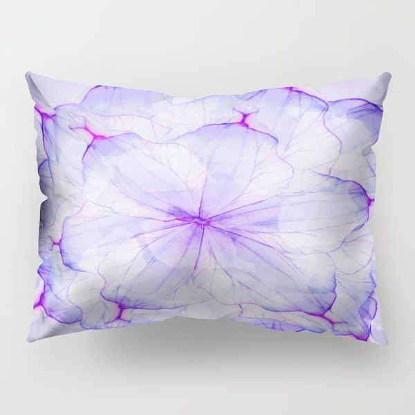 

cushion/decorative pillow 30x50cm purple color flower print waist cushion cover polyester for car seat lumbar back protect support throw cas