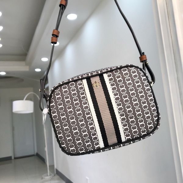 

designer bags tb women s 2021 new jacquard camera color matching canvas small square single shoulder diagonal span luxury
