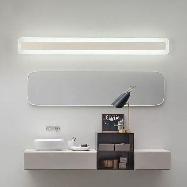 

wall lamp donwei indoor bathroom led mirror light waterproof 12w 40cm ac85-265v modern cosmetic acrylic sconce