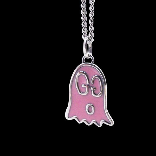 

fashion ghost necklace men's and women's elf couple pendant hip hop personality sweater chain gift fine jewelry discount, Silver