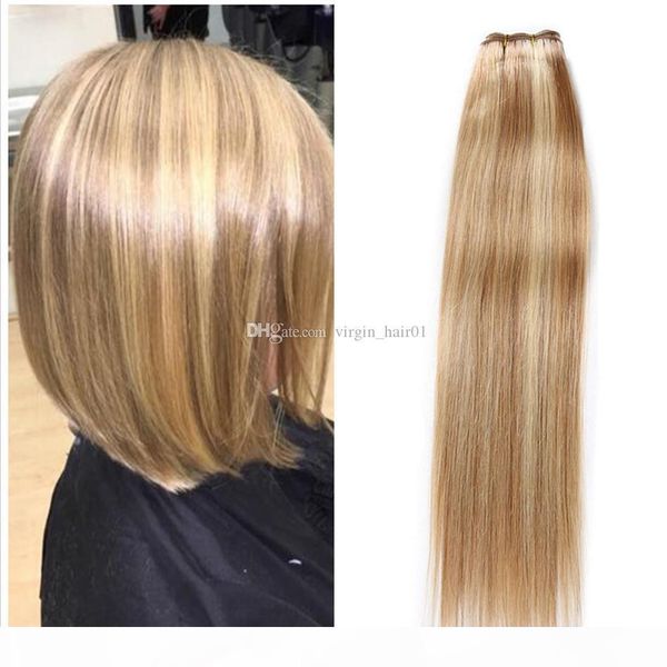 

peruvian piano mixed color straight human hair weave bundles 3pcs wedding hair piano #8 613 highlight human hair two tone ombre extensions, Black;brown