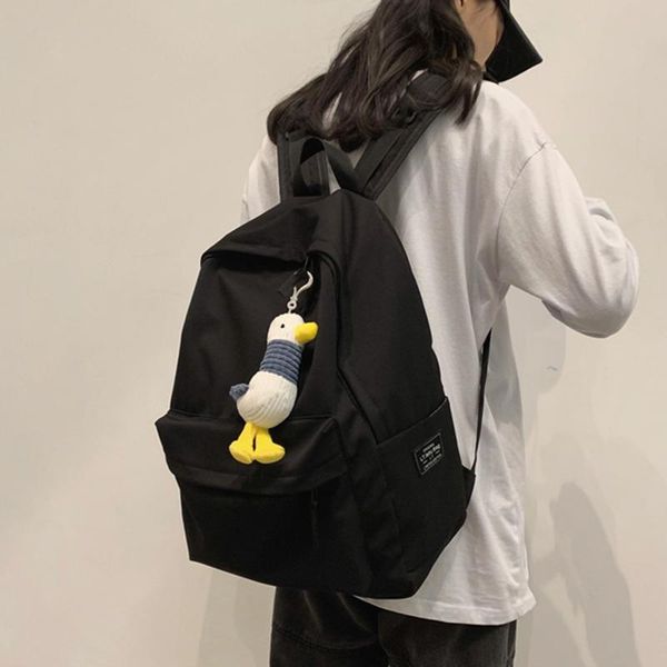 

backpack hocodo large capacity women solid color waterproof travel bag college lapsimple for teenage