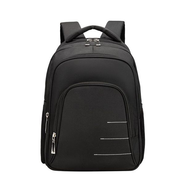

backpack fashion casual pu waterproof large capacity expandable male computer black