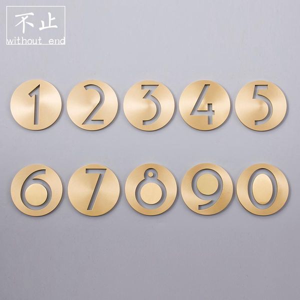 

novelty items nordic door sign creative simple circular digital decoration number